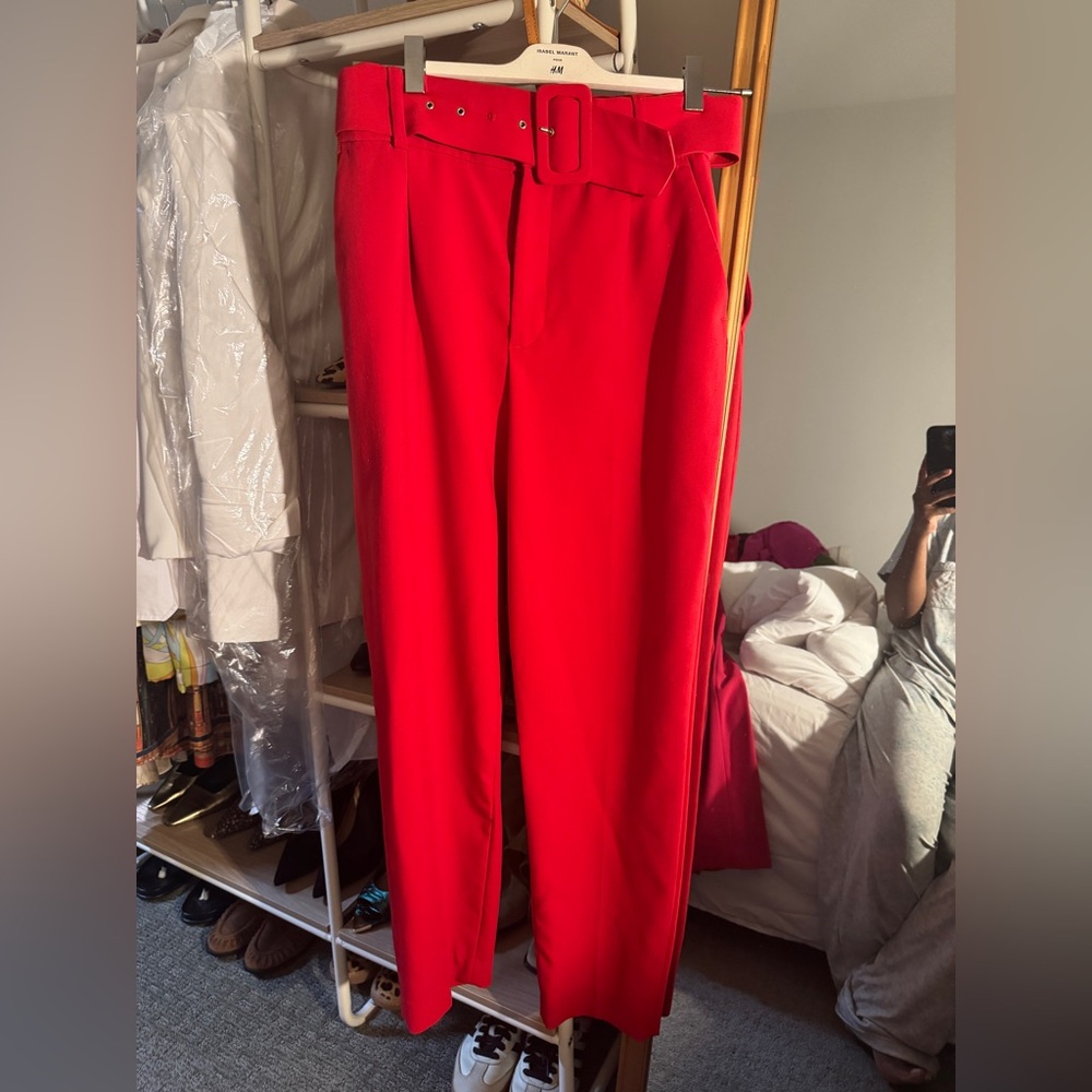 Zara Vibrant Red Pants